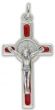   St Benedict Crucifix with Red Enamel 1.6 in.  (Minimum quantity purchase is 1)