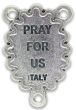 Sorrowful Mother Rose Border Oval Centerpiece - Silver Ox, 1"  *  (Minimum quantity purchase is 3)