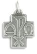 Alpha Omega Oxidized Cross Medal (Minimum quantity purchase is 3)