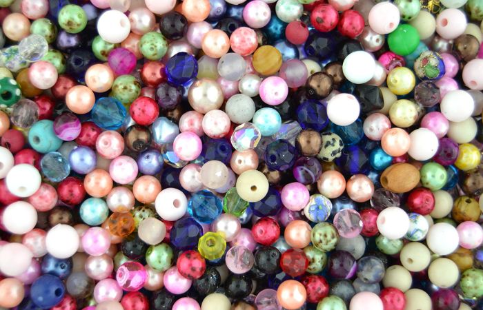 SUPER DEAL - Mix and Match Beads 4, 5, and 6 mm - pkg of 180 beads @ (Minimum quantity purchase is 1)