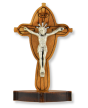 Olive Wood Tabletop Crucifix - 2" Made in Italy - Closeout Sale