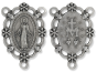 Ornate Miraculous Medal Center - 1 1/4"   (Minimum quantity purchase is 2)