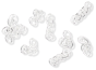   Heavy Duty Precut Rosary Chain - Soldered Silver OX 5 link - 100 pcs     (Minimum quantity purchase is 2)