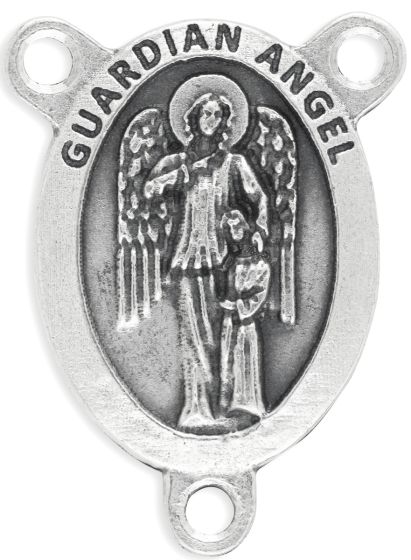Guardian Angel Oval Centerpiece - Silver Ox, 1-1/16"  (Minimum quantity purchase is 2)