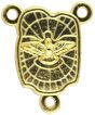  Holy Family / Holy Spirit Rosary Center Piece, Gold Tone - 3/4 inch   (Minimum quantity purchase is 2)