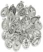 Mix and Match 1" Saint Medals - Silver Ox *    (Minimum quantity purchase is 25)