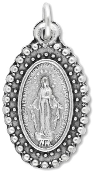 Ornate Bordered Miraculous Medal @   (Minimum quantity purchase is 3)