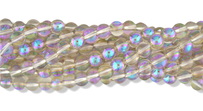 Aura Glass Beads, 8mm - Pkg 60 (Minimum quantity purchase is 1)