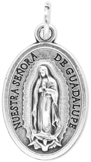  Our Lady of Guadalupe Medal -  7/8"  (Minimum quantity purchase is 3)