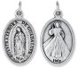 Our Lady of Guadalupe / Divine Mercy Jesus Medal - 1"  (Minimum quantity purchase is 3)