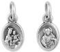  Scapular / Sacred Heart Jesus Medal - Oxidized 1/2 inch  (Minimum quantity purchase is 5)
