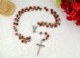  Red Cloisonne' Linked Rosary with 8mm Beads - 18"   (Minimum quantity purchase is 1)   