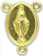 Our Lady of Grace / Catholic Coat of Arms Gold Tone Centerpiece - 13/16"  (Minimum quantity purchase is 3)