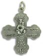  5 - Way Cross / "I AM CATHOLIC" Medal - Italian - 1 1/4 inch  (Minimum quantity purchase is 2)