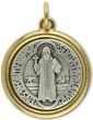  Two-Toned St. Benedict Medal  - 1" (Minimum quantity purchase is 1)