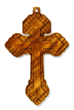 Pardon Crucifix Pendant - 3 3/4" Olivewood, Made in Italy  *  (Minimum quantity purchase is 1)  