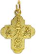   5-Way Gold Plated Cross Medal - 1/2 inch   (Minimum quantity purchase is 3)