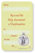 Confirmation Prayer Card with Medal *  (Minimum quantity purchase is 1)