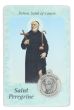  Saint Peregrine Prayer Card with Medal (Cancer) (Minimum quanity purchase is 1)