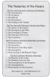 Our Lady of Grace Rosary Mysteries Prayer Card - 3.38" x 2.13" - Closeout Sale *  (Minimum quantity purchase is 3)