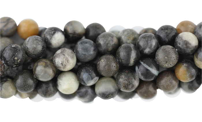  Black Opal Gemstone Beads, 8mm - Pkg. 60    (Minimum quantity purchase is 1)