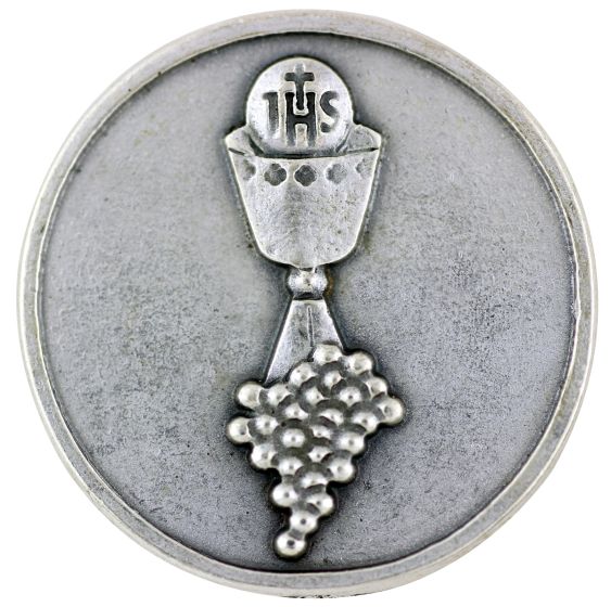 IHS Communion and Chalice Prayer Pocket Token  (Minimum quantity purchase is 1)
