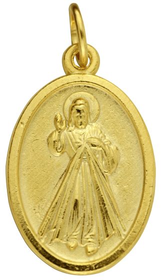  Divine Mercy  Medal - Gold Tone   (Minimum quantity purchase is 1)