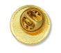 St Benedict Lapel Pin, Red and Blue Enamel, Gold Tone (Minimum Qty Purchase is 1)