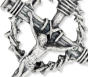 Crown of Thorns Crucifix Pendant – 2 1/4" Silver Oxidized, Made in Italy  * (Minimum quantity purchase is 1)