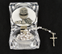 First Communion Rosary (4 mm Beads) with Keepsake Box - 15" - Closeout Sale * (Minimum quantity purchase is 1) 