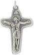 Mary at the Side of Jesus Crucifix – 1 5/8" Unity Cross Silver Oxidized, Made in Italy  (Minimum quantity purchase is 1)