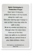  St Christopher Protection Prayer Card *    (Minimum quantity purchase is 3)