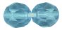 Czech Firepolished Crystal Birthstone Beads 6mm March or Dec. / Aquamarine - pkg of 60   (Minimum quantity purchase is 1)