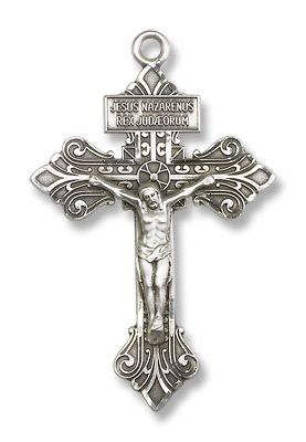 Sterling Silver Crucifix Medal