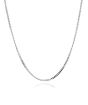 1.4mm Stainless Steel Curb Chain with Lobster Clasp - 24"