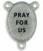 St Peregrine Oval Centerpiece - Silver Ox, 1-1/16"   (Minimum quantity purchase is 2)