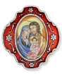 Holy Family 14" Rosary Necklace  with Color Image Metal Case   (Minimum quantity purchase is 1) 