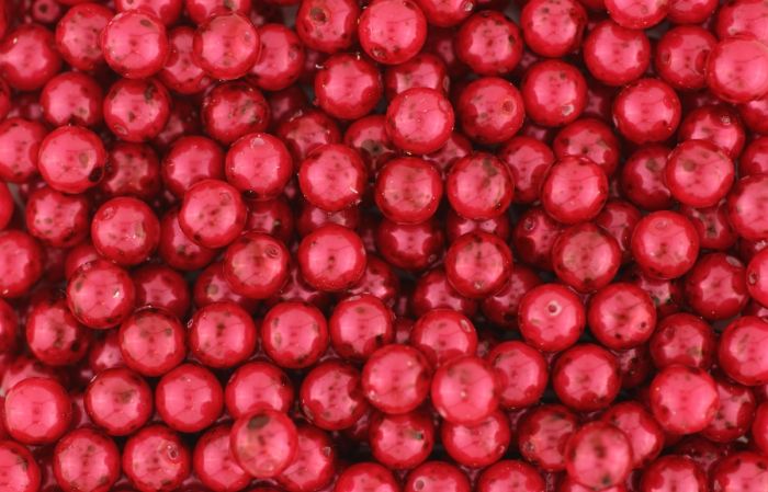Czech Republic Glass Dappled  Beads, Red / Burgundy - 8mm, Pkg of 60    (Minimum quantity purchase is 1)