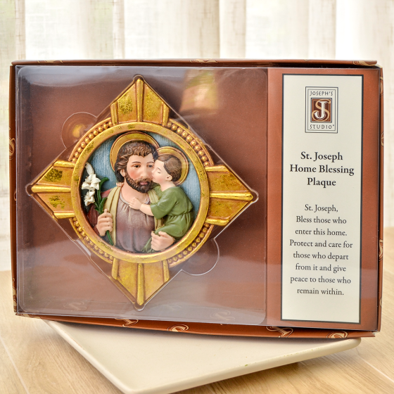 St Joseph Home Blessing Plaque – 5" Joseph’s Studio