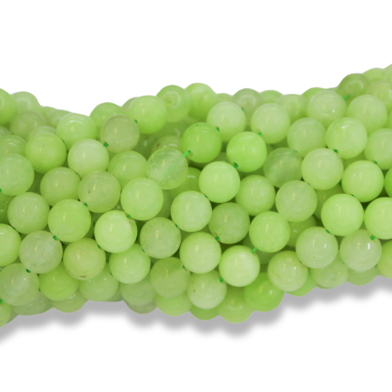 Jade Beads in Variegated Green, 8mm - Pkg 60 (Minimum quantity purchase is 1)