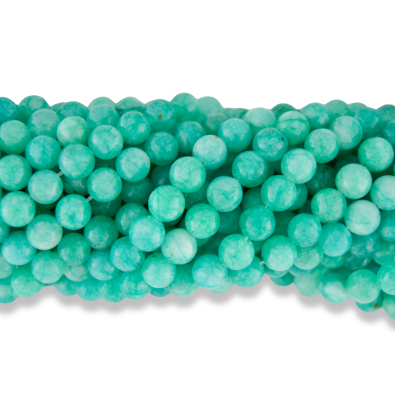 Persian Green Jade Beads, 8mm - Pkg 60  (Minimum quantity purchase is 1)
