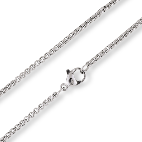 Stainless Steel 18" Rolo Chain with Lobster Clasp