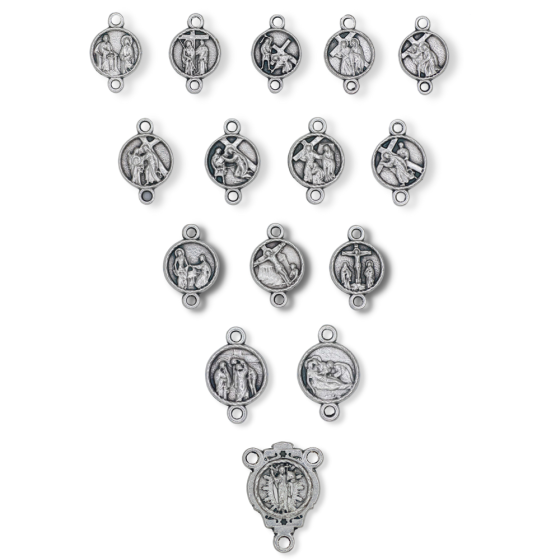   Stations Of the Cross Devotional Medals Parts Set  (Minimum qty. purchase is 1)     