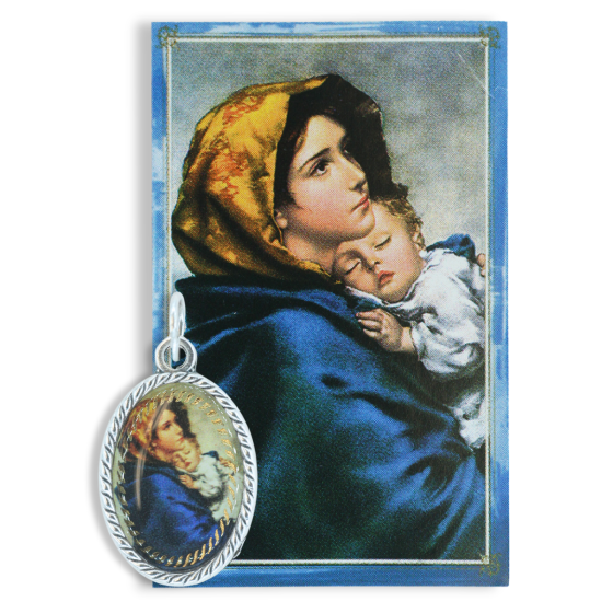 Madonna of the Streets Medal (1 inch) and Picture Card   (Minimum quantity purchase is 1)