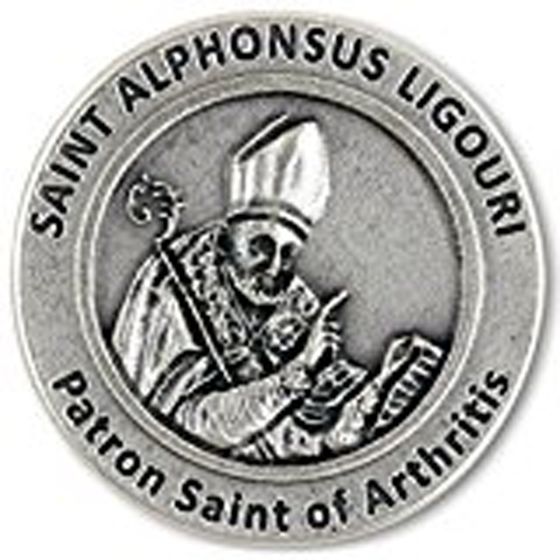  Saint Alphonsus Liguori Pocket Token - Patronage: Arthritis * (Minimum quantity purchase is 3)