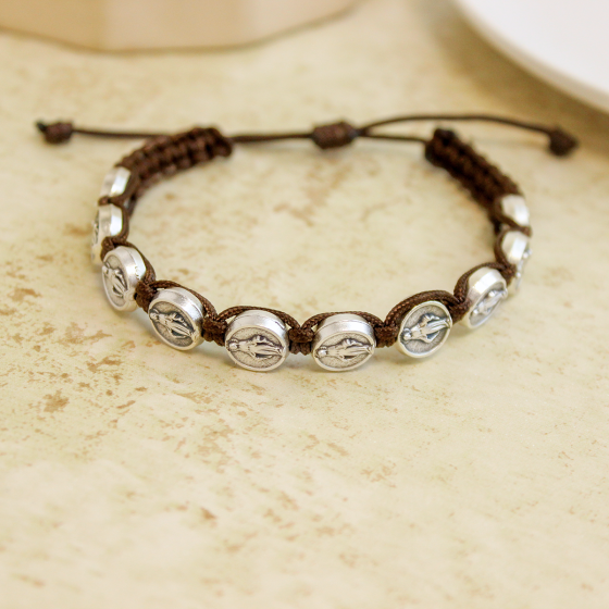  Miraculous Medal Jacobs Ladder Style Rosary Bracelet   (Minimum quantity purchase is 1)    