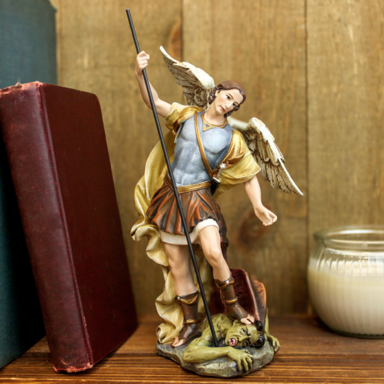 St Michael the Archangel Statue – 7.25" Spiritual Warfare, Joseph’s Studio