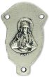 Our Lady of Sorrows Silhouette Rosary Center - 1 1/4" Silver Oxidized, Made in Italy * (Minimum quantity purchase is 2)