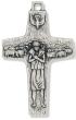 Pope Francis Good Shepherd Cross – 2" Silver Oxidized, Made in Italy  (Minimum quantity purchase is 1)