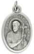 St Francis Xavier / Pray For Us Medal - Italian Silver OX 1 inch (Minimum quantity purchase is 1)